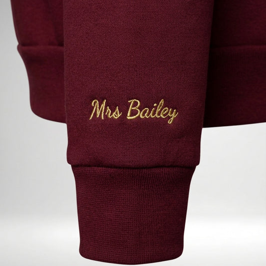 First Christmas as a Mrs Sweatshirt red black green