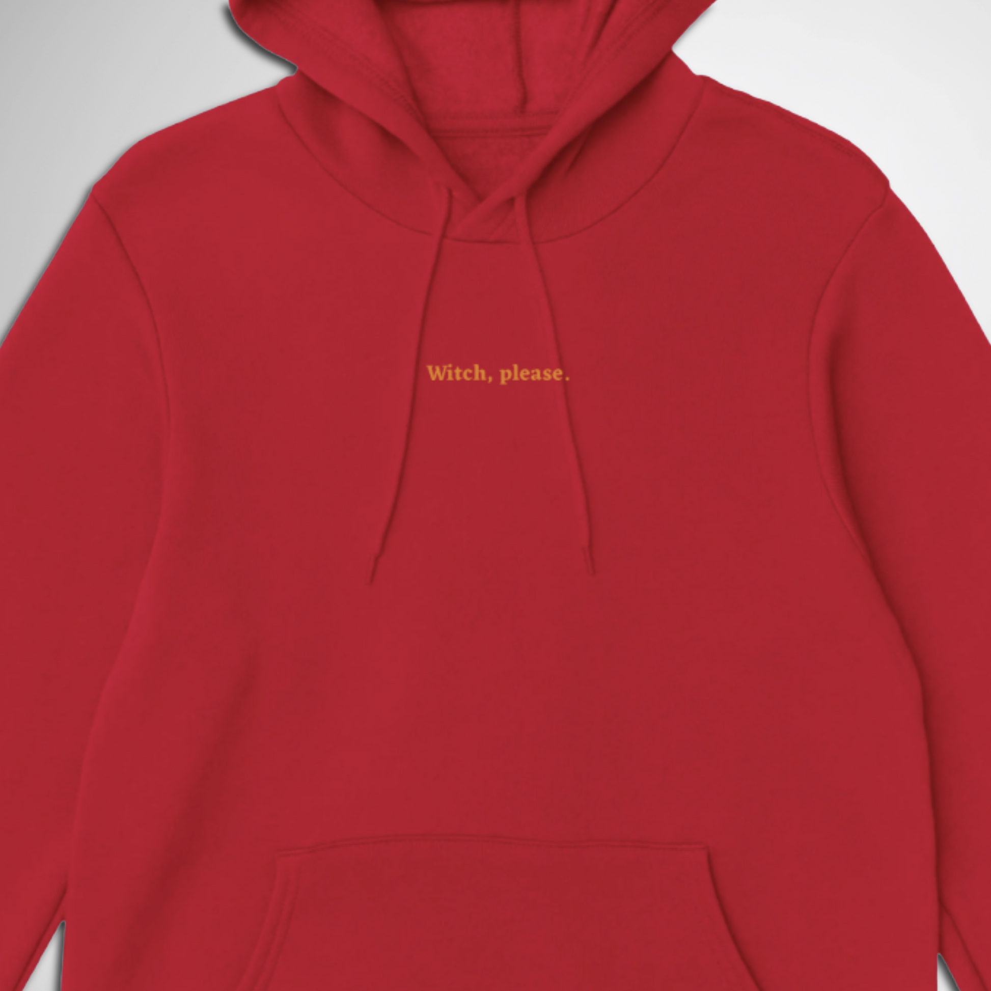 Witch, Please Halloween hoodie available in black, red, navy, pink bright, maroon, grey, and green