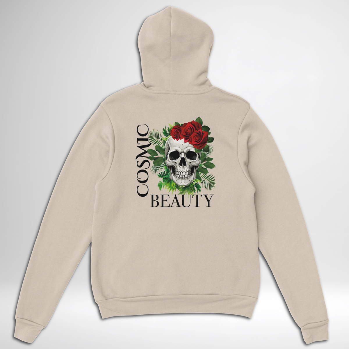 Cosmic Beauty Pullover Hoodie blue green orange pink white sand grey ash skull rose cosmic beauty thorns