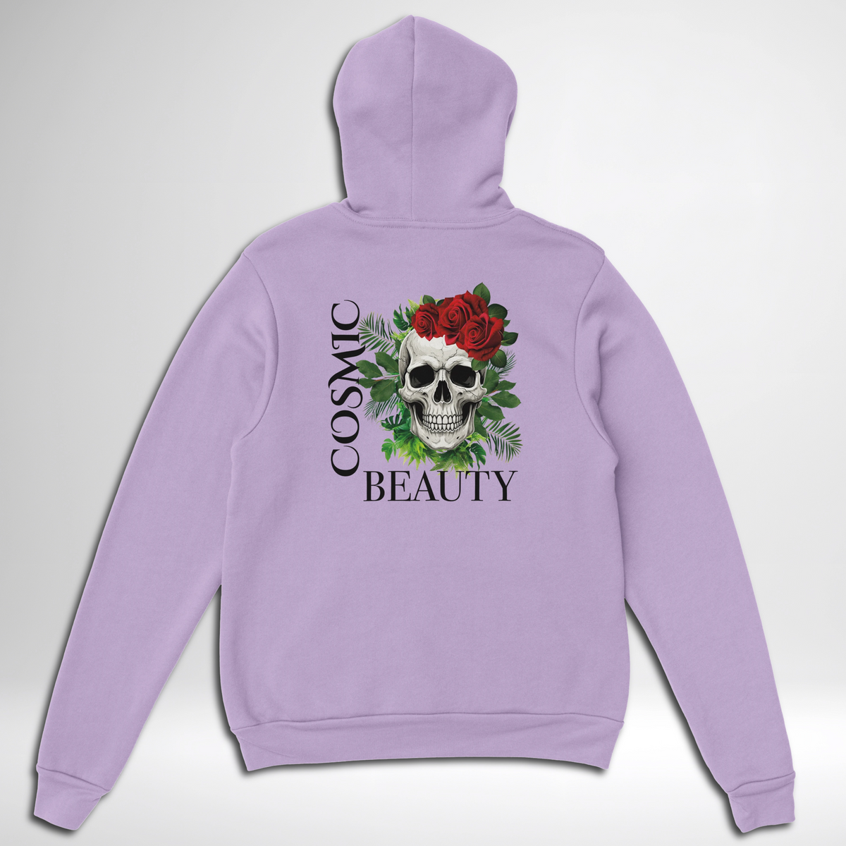 Cosmic Beauty Pullover Hoodie blue green orange pink white sand grey ash skull rose cosmic beauty thorns