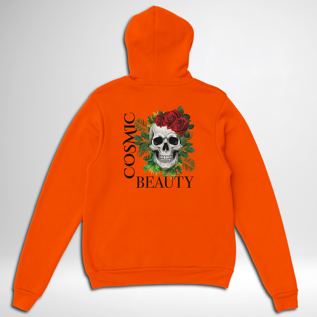Cosmic Beauty Pullover Hoodie blue green orange pink white sand grey ash skull rose cosmic beauty thorns