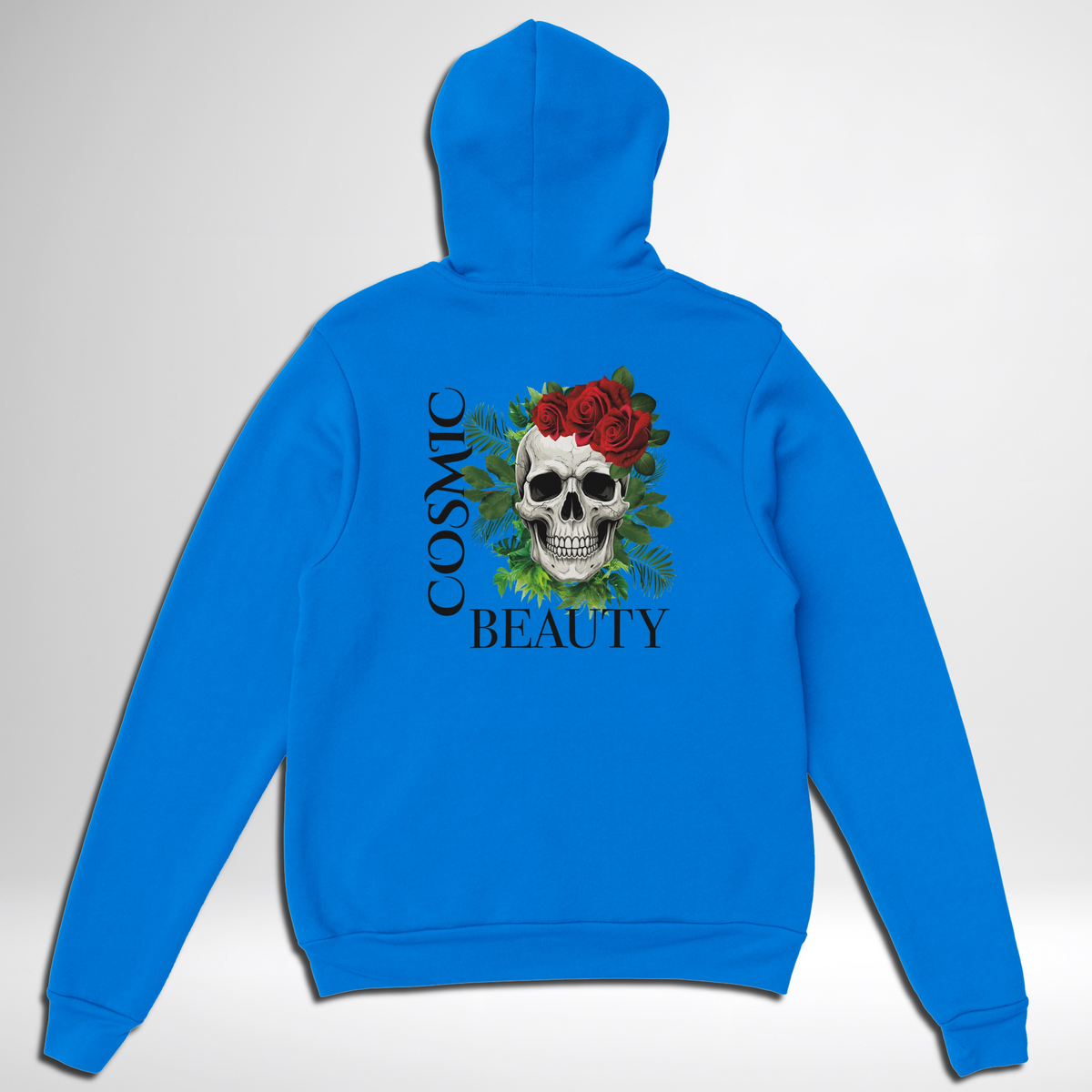 Cosmic Beauty Pullover Hoodie blue green orange pink white sand grey ash skull rose cosmic beauty thorns