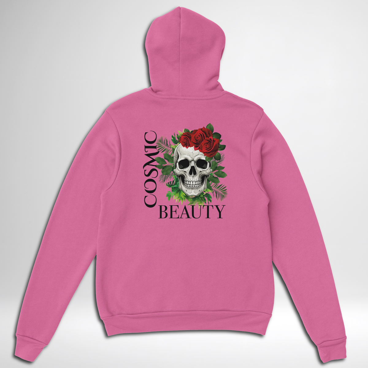 Cosmic Beauty Pullover Hoodie blue green orange pink white sand grey ash skull rose cosmic beauty thorns