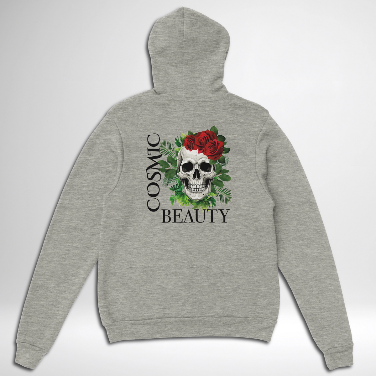 Cosmic Beauty Pullover Hoodie blue green orange pink white sand grey ash skull rose cosmic beauty thorns