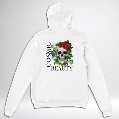 Cosmic Beauty Pullover Hoodie blue green orange pink white sand grey ash skull rose cosmic beauty thorns