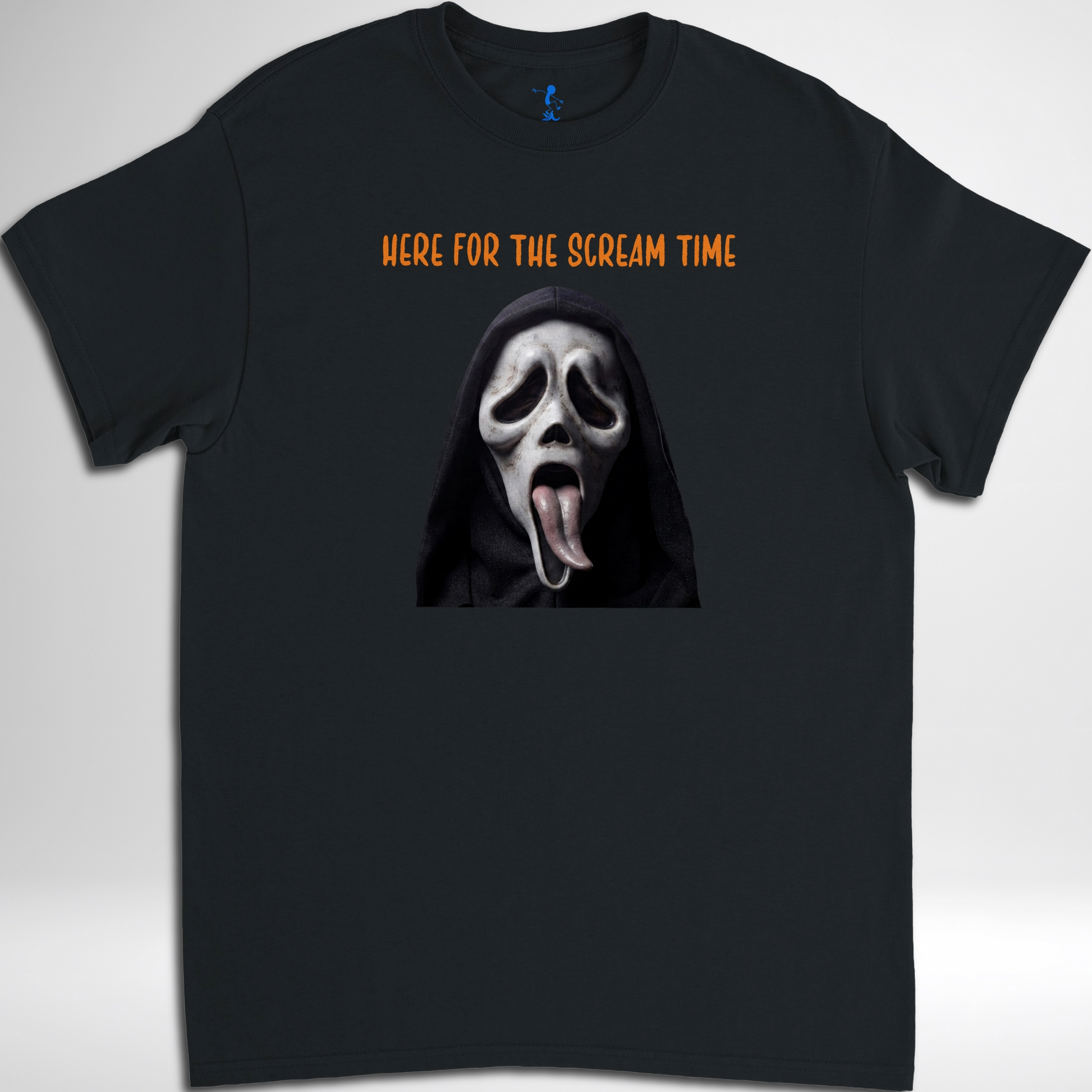 Here for the scream time black t shirt
