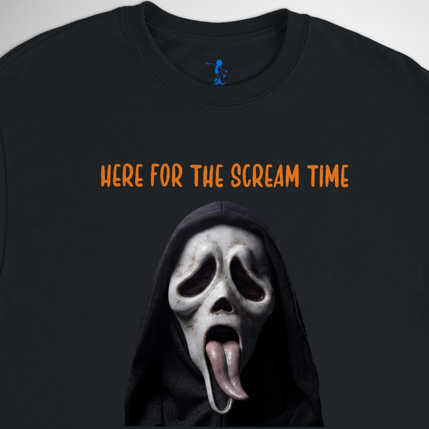 Here for the scream time black t shirt