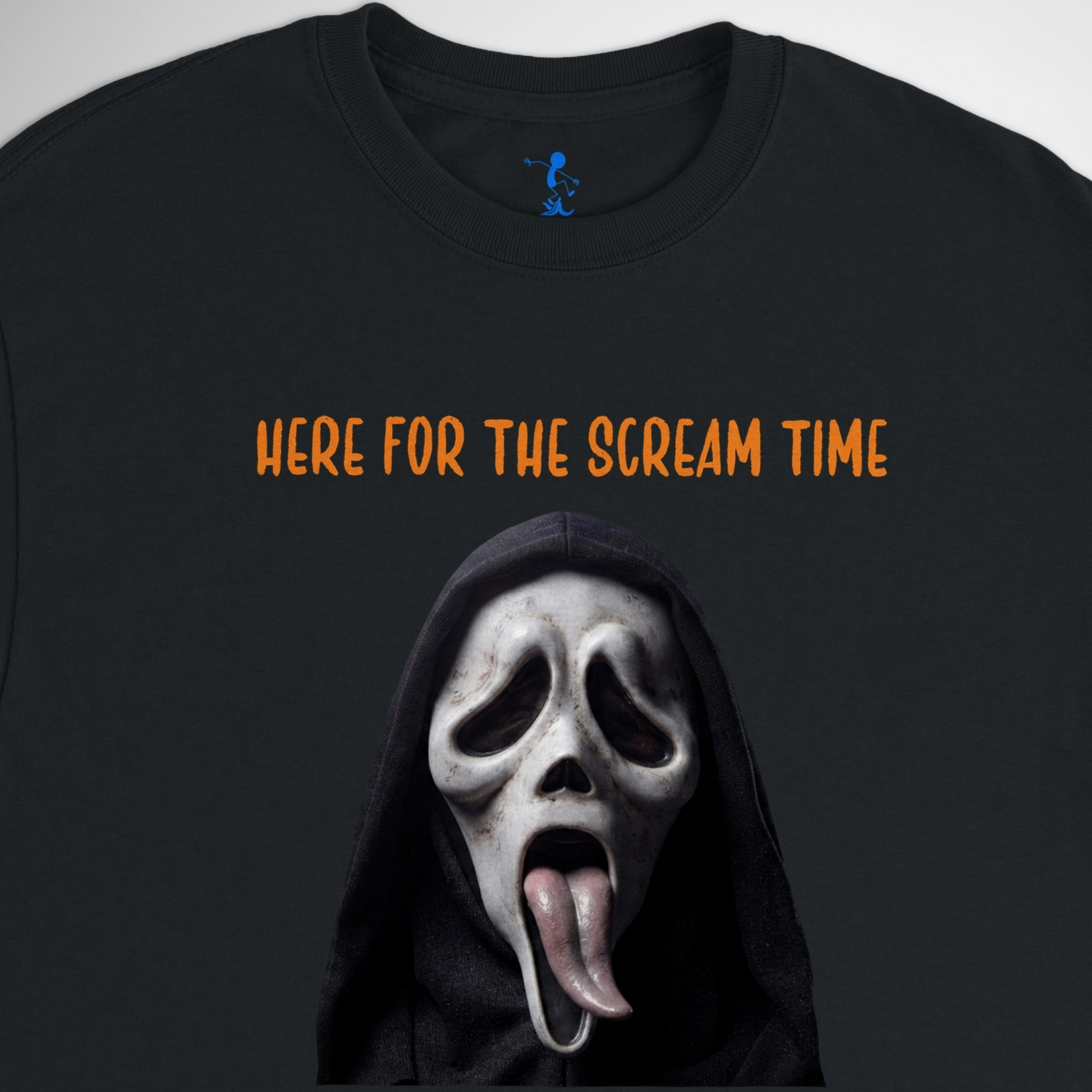Here for the scream time black t shirt