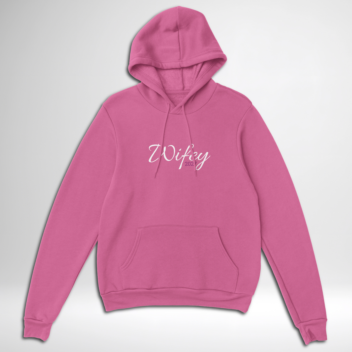 moments of mayhem wifey 2027 pullover hoodie lilac purple pink blue gift